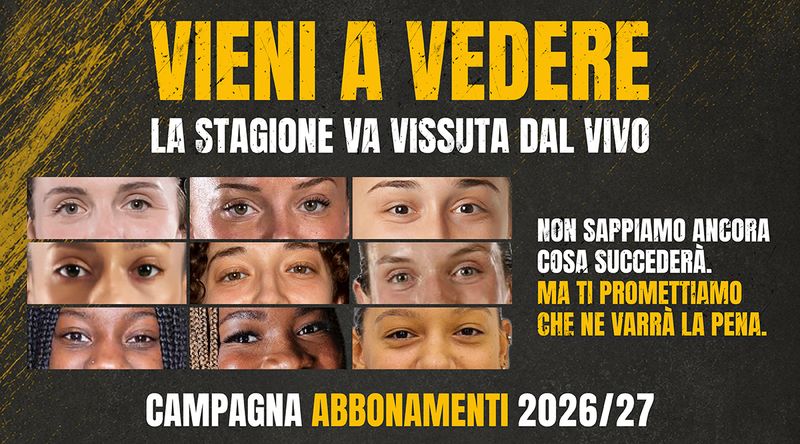 "Vieni a vedere": scatta la nuova campagna abbonamenti Lupebasket per la Serie A1 2026/27
