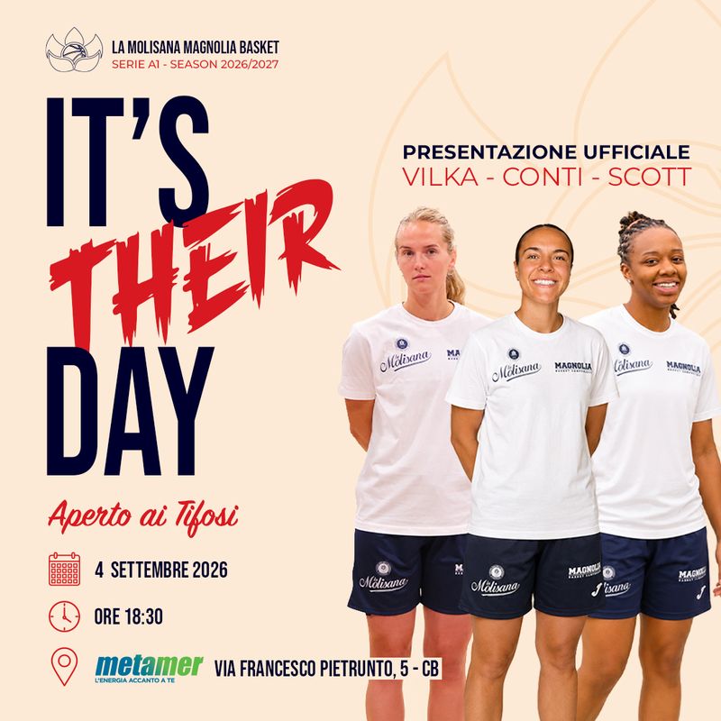  Magnolia Campobasso: venerdì 4 settembre la presentazione dei tre nuovi acquisti