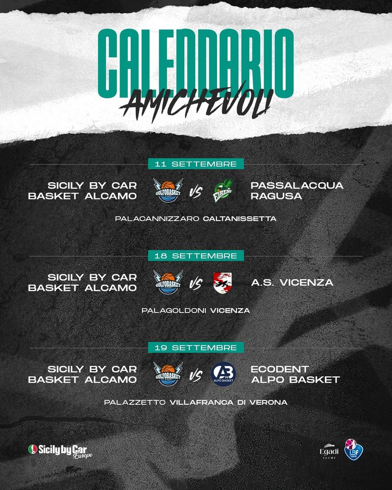 Doppio test match per la Sicily by Car contro Vicenza e Alpo Basket